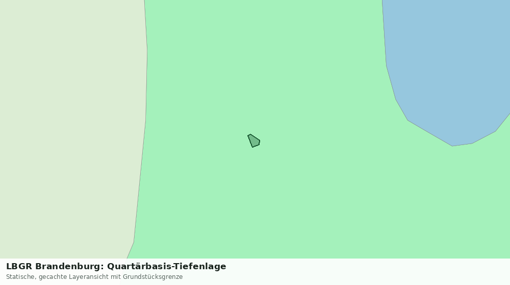 Statische Kartenansicht: LBGR Brandenburg: Quartärbasis-Tiefenlage