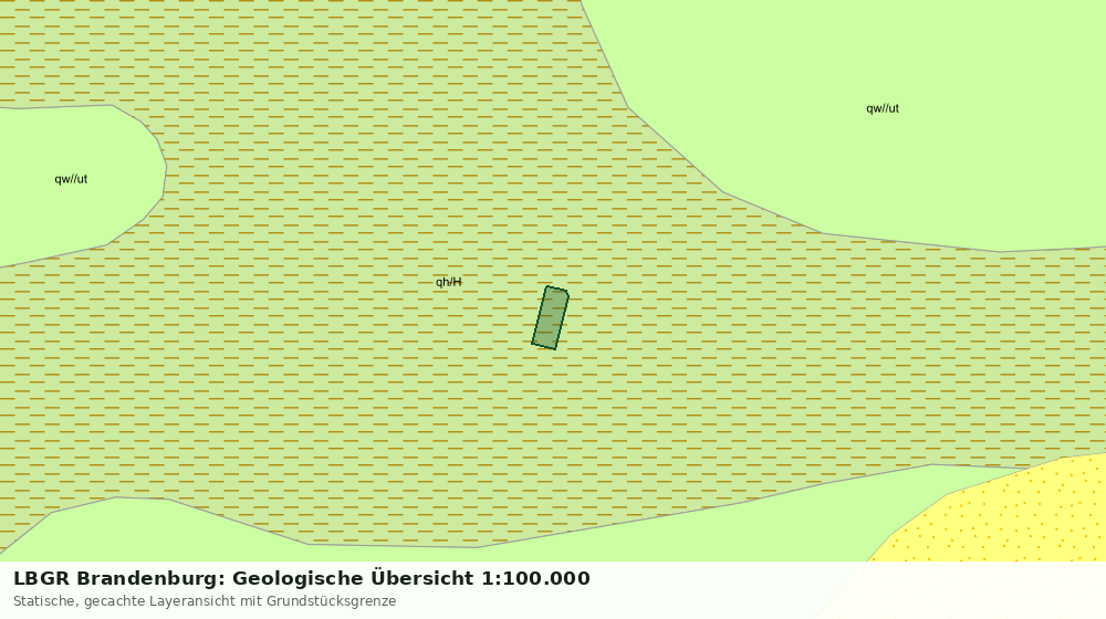 Statische Kartenansicht: LBGR Brandenburg: Geologische Übersicht 1:100.000