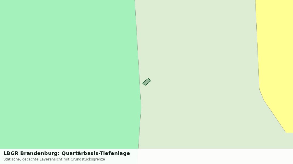 Statische Kartenansicht: LBGR Brandenburg: Quartärbasis-Tiefenlage