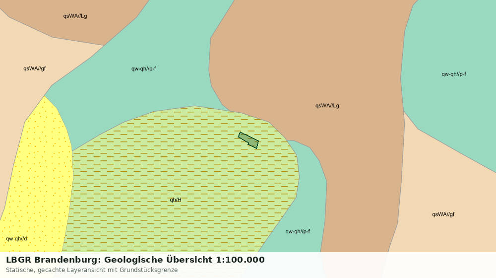 Statische Kartenansicht: LBGR Brandenburg: Geologische Übersicht 1:100.000
