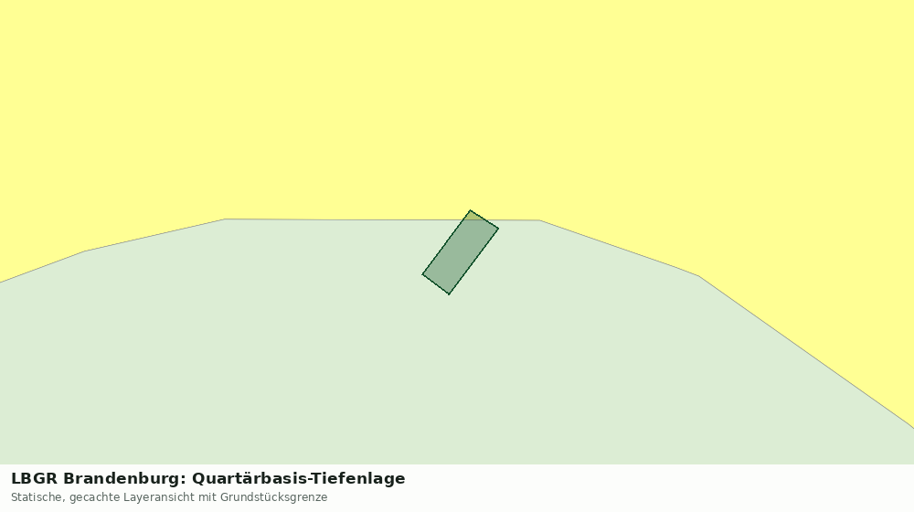 Statische Kartenansicht: LBGR Brandenburg: Quartärbasis-Tiefenlage