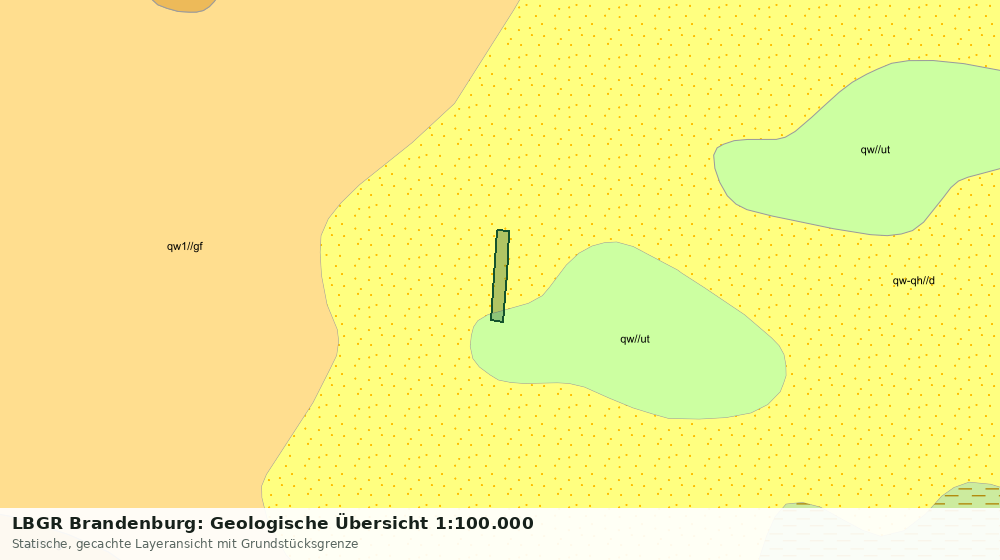 Statische Kartenansicht: LBGR Brandenburg: Geologische Übersicht 1:100.000