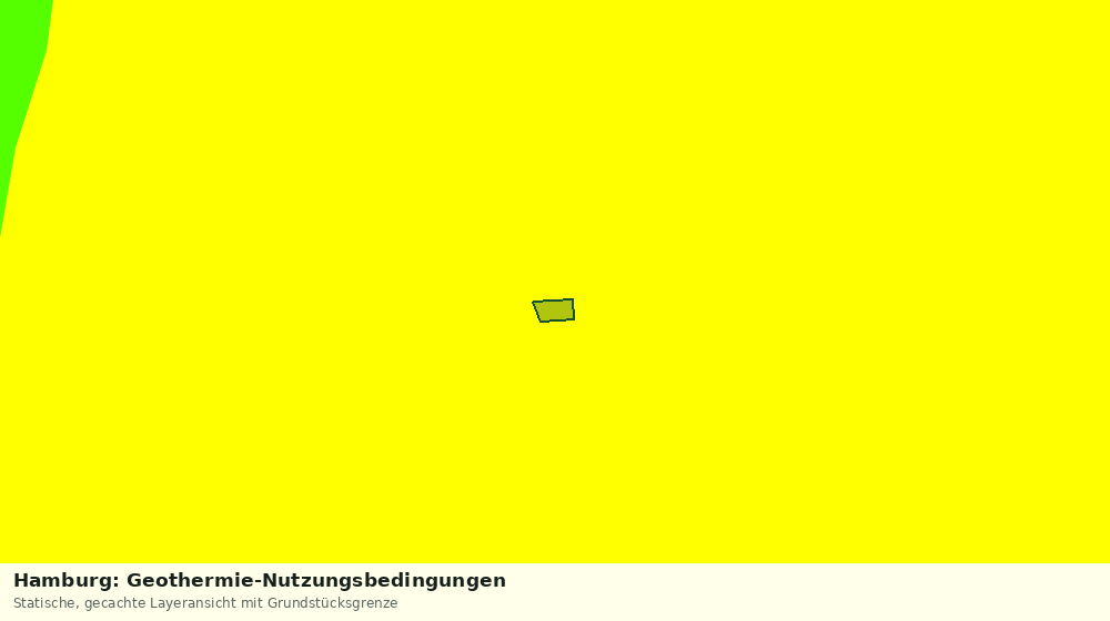 Statische Kartenansicht: Hamburg: Geothermie-Nutzungsbedingungen
