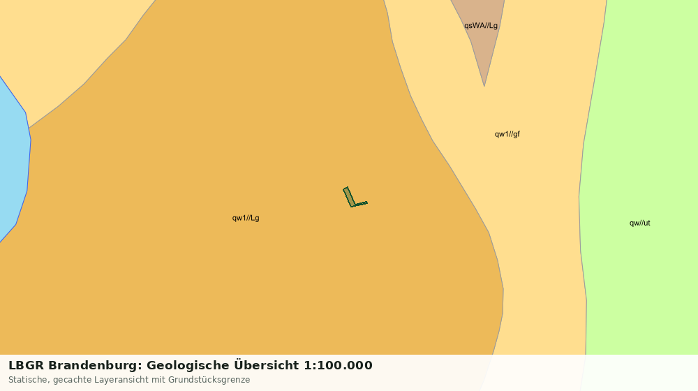 Statische Kartenansicht: LBGR Brandenburg: Geologische Übersicht 1:100.000