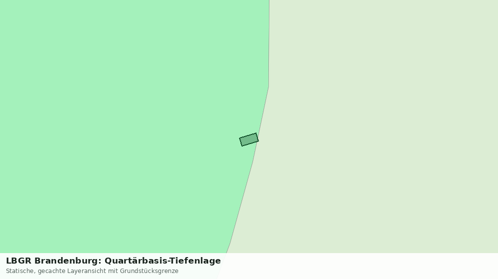 Statische Kartenansicht: LBGR Brandenburg: Quartärbasis-Tiefenlage