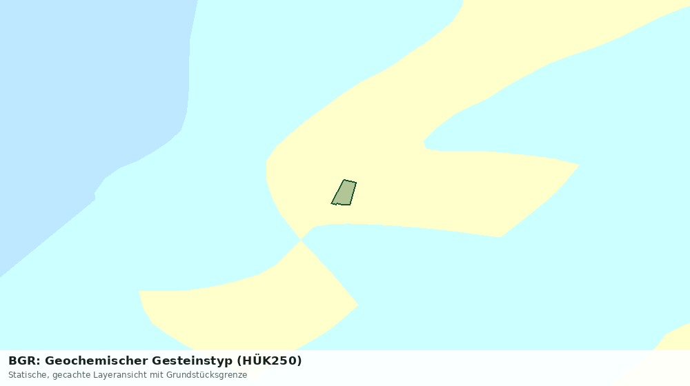 Statische Kartenansicht: BGR: Geochemischer Gesteinstyp (HÜK250)