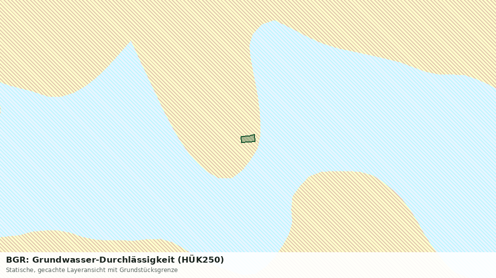 Statische Kartenansicht: BGR: Grundwasser-Durchlässigkeit (HÜK250)