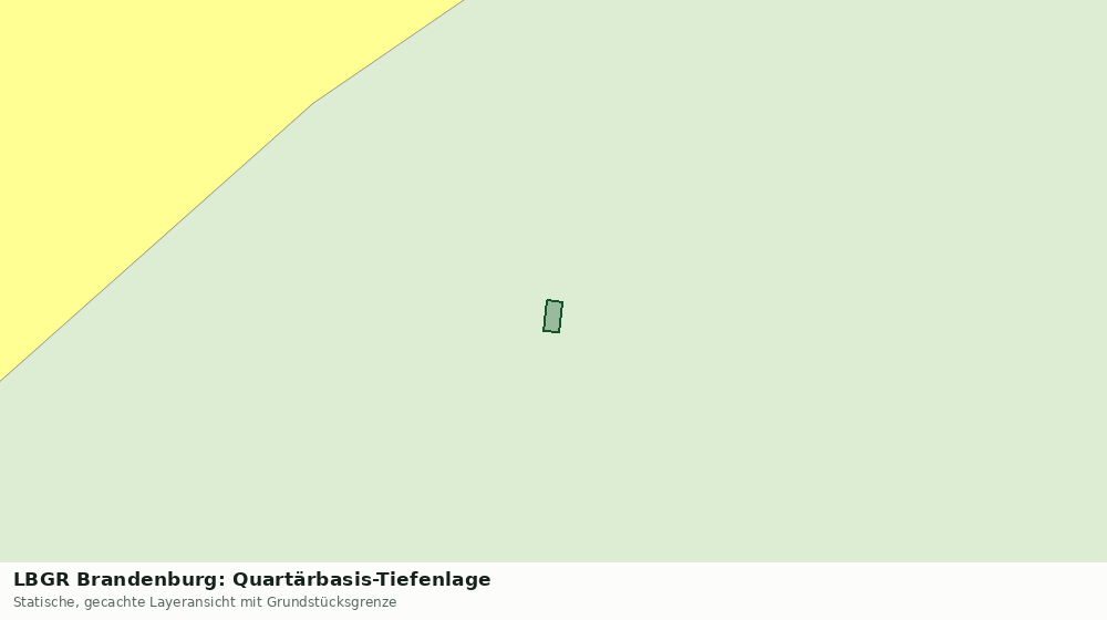 Statische Kartenansicht: LBGR Brandenburg: Quartärbasis-Tiefenlage