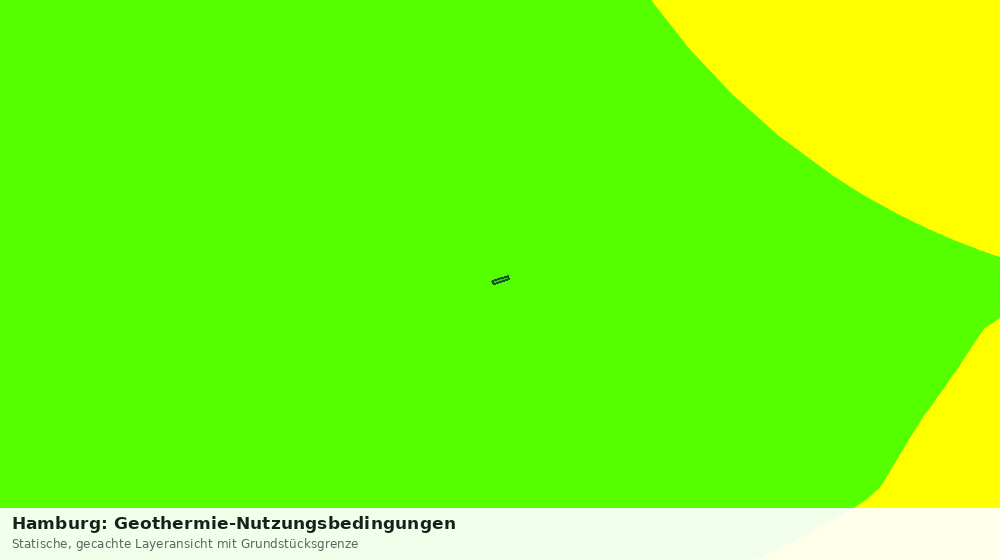 Statische Kartenansicht: Hamburg: Geothermie-Nutzungsbedingungen