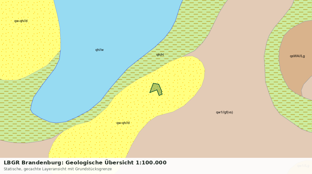 Statische Kartenansicht: LBGR Brandenburg: Geologische Übersicht 1:100.000