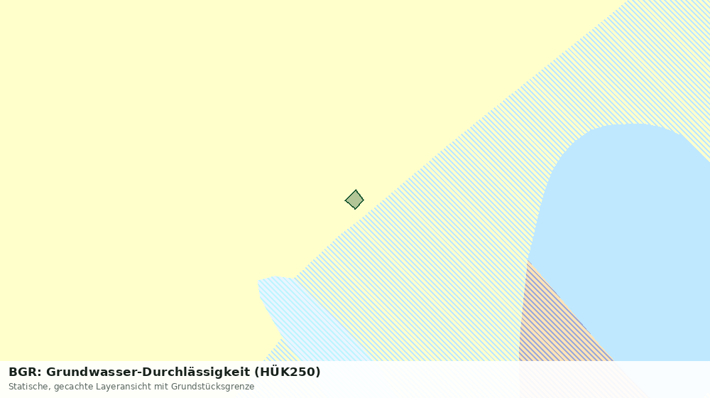 Statische Kartenansicht: BGR: Grundwasser-Durchlässigkeit (HÜK250)