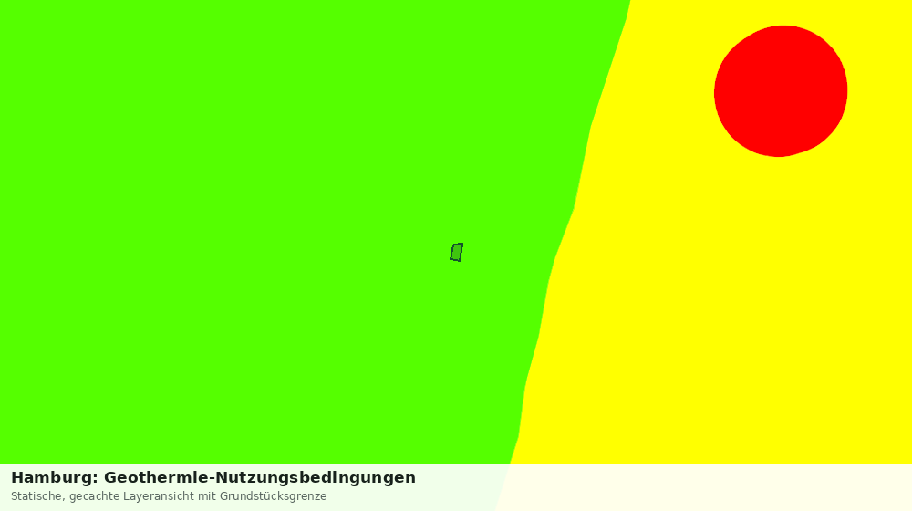 Statische Kartenansicht: Hamburg: Geothermie-Nutzungsbedingungen