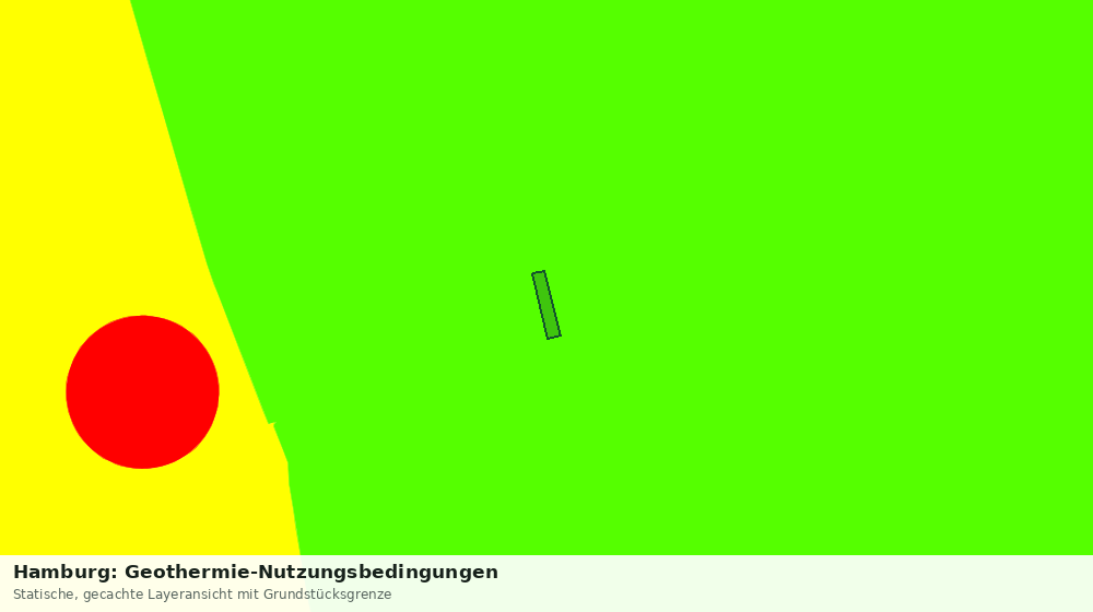 Statische Kartenansicht: Hamburg: Geothermie-Nutzungsbedingungen