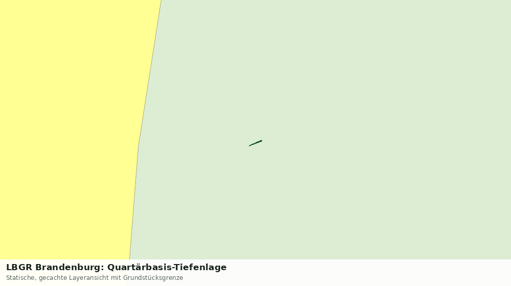 Statische Kartenansicht: LBGR Brandenburg: Quartärbasis-Tiefenlage