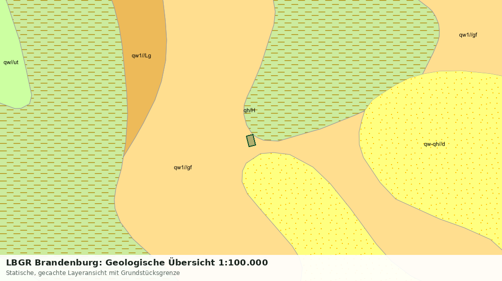 Statische Kartenansicht: LBGR Brandenburg: Geologische Übersicht 1:100.000