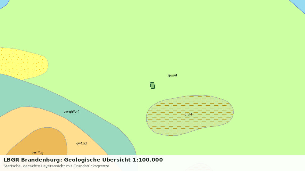 Statische Kartenansicht: LBGR Brandenburg: Geologische Übersicht 1:100.000