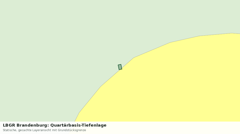 Statische Kartenansicht: LBGR Brandenburg: Quartärbasis-Tiefenlage