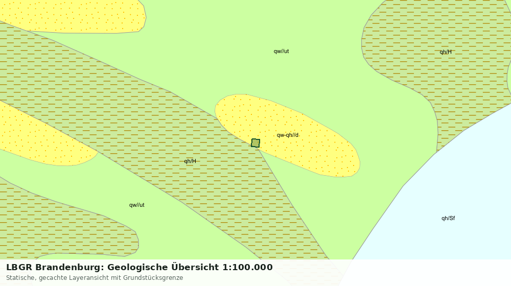 Statische Kartenansicht: LBGR Brandenburg: Geologische Übersicht 1:100.000