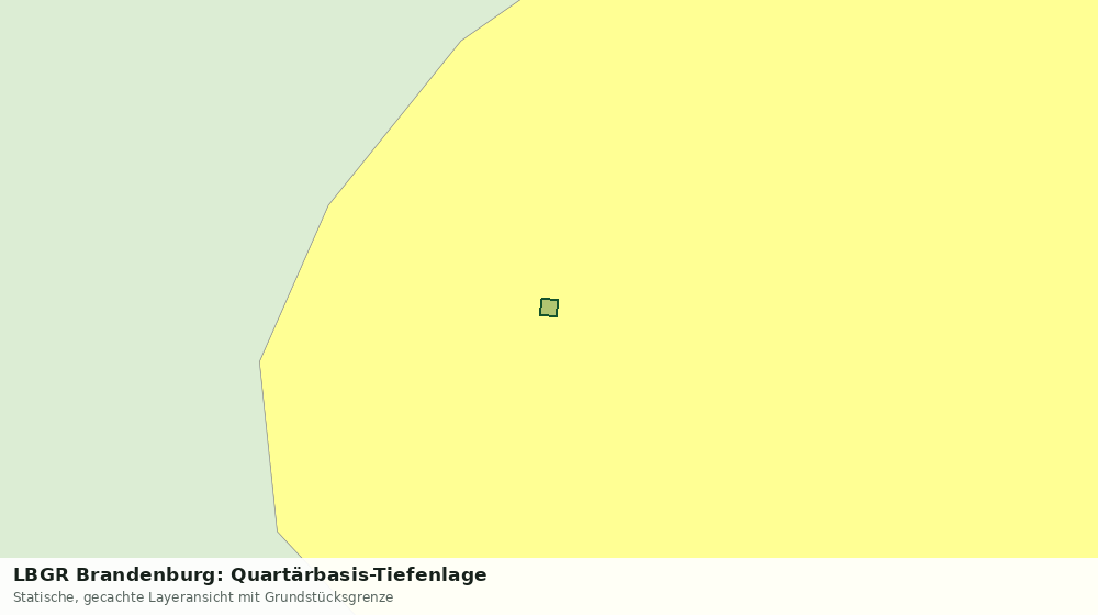 Statische Kartenansicht: LBGR Brandenburg: Quartärbasis-Tiefenlage