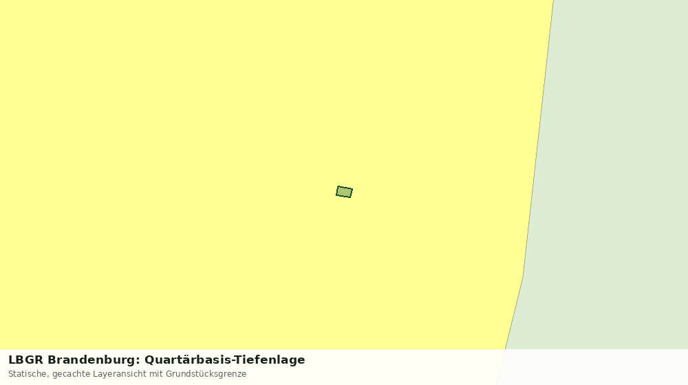 Statische Kartenansicht: LBGR Brandenburg: Quartärbasis-Tiefenlage