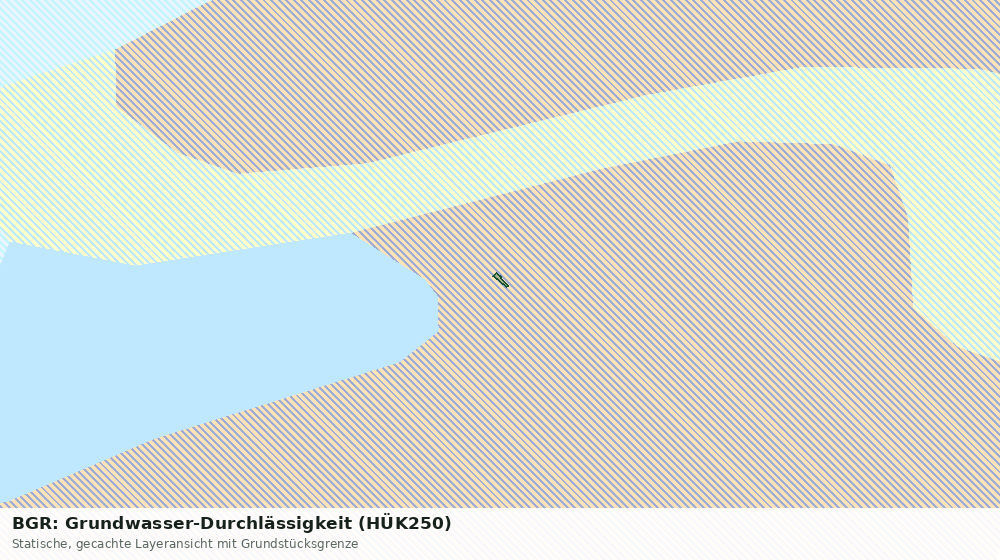 Statische Kartenansicht: BGR: Grundwasser-Durchlässigkeit (HÜK250)