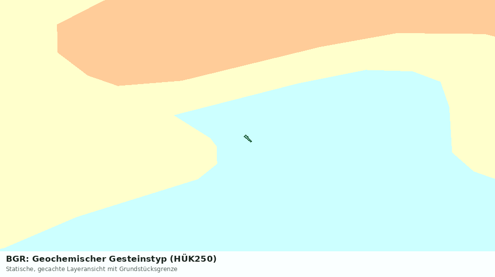 Statische Kartenansicht: BGR: Geochemischer Gesteinstyp (HÜK250)