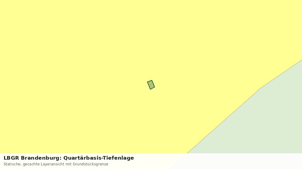 Statische Kartenansicht: LBGR Brandenburg: Quartärbasis-Tiefenlage