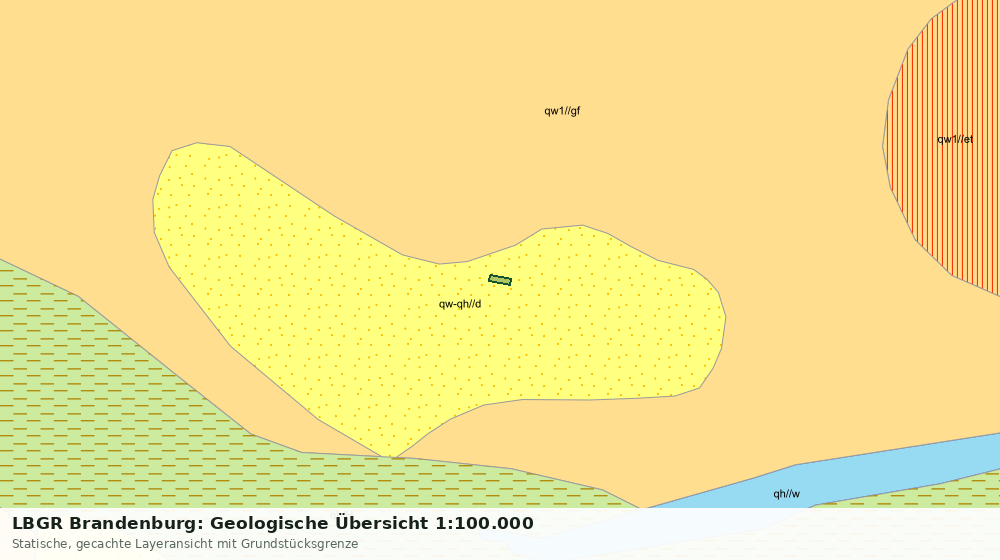 Statische Kartenansicht: LBGR Brandenburg: Geologische Übersicht 1:100.000