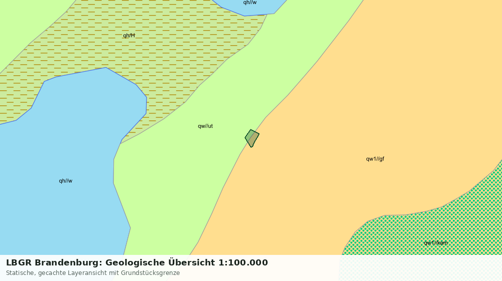 Statische Kartenansicht: LBGR Brandenburg: Geologische Übersicht 1:100.000