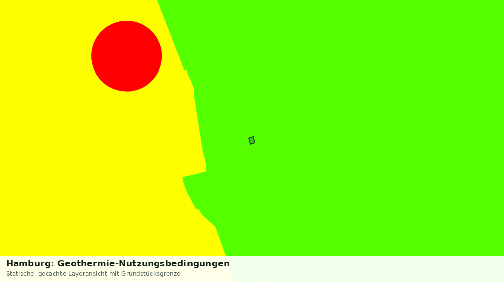 Statische Kartenansicht: Hamburg: Geothermie-Nutzungsbedingungen
