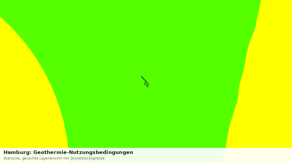 Statische Kartenansicht: Hamburg: Geothermie-Nutzungsbedingungen