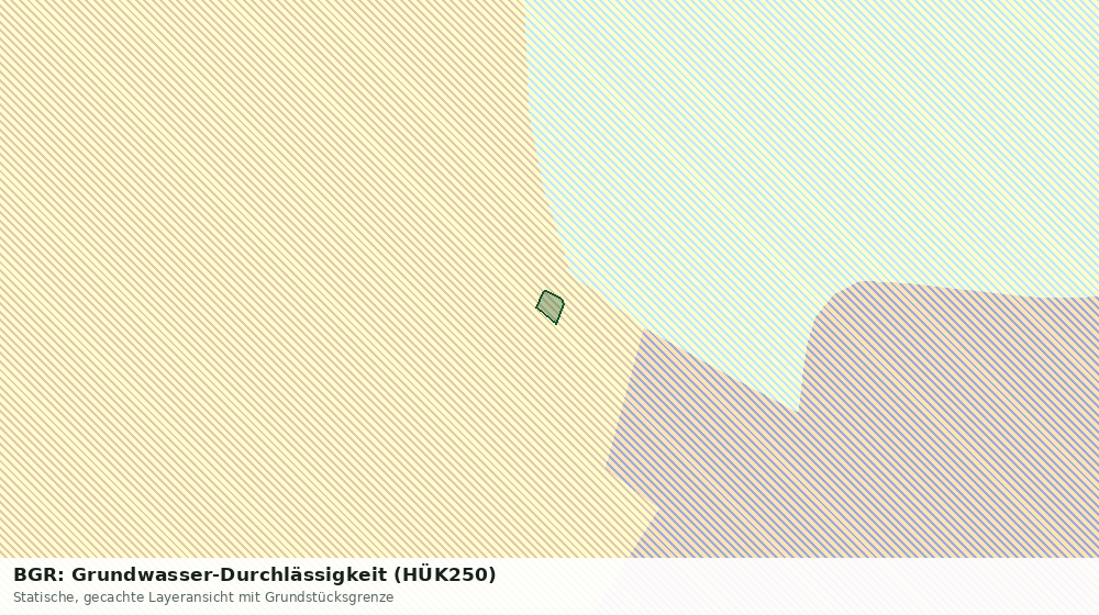 Statische Kartenansicht: BGR: Grundwasser-Durchlässigkeit (HÜK250)