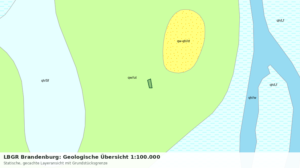 Statische Kartenansicht: LBGR Brandenburg: Geologische Übersicht 1:100.000