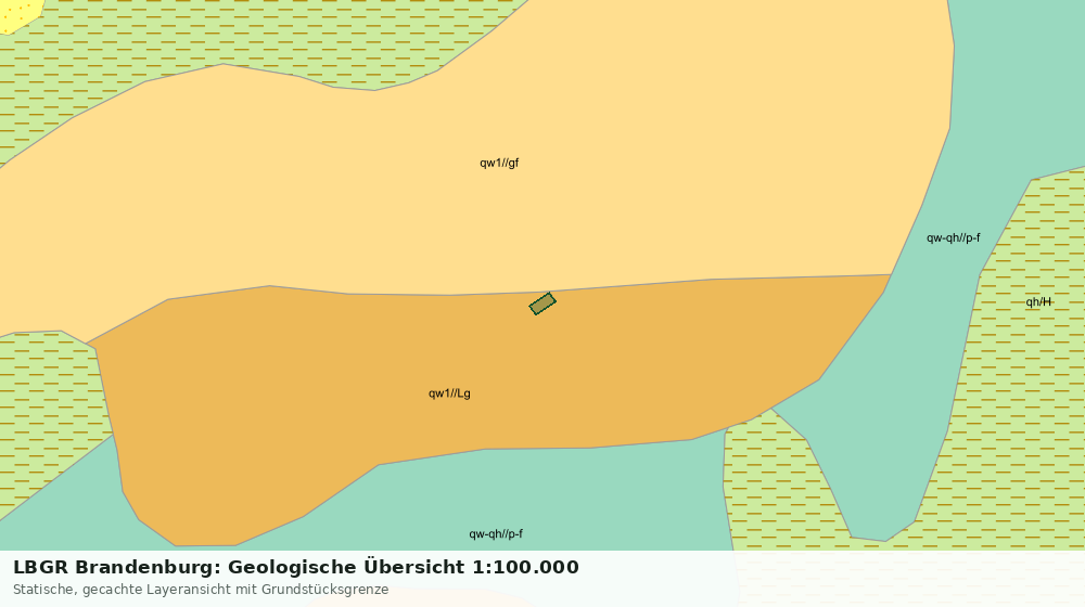 Statische Kartenansicht: LBGR Brandenburg: Geologische Übersicht 1:100.000