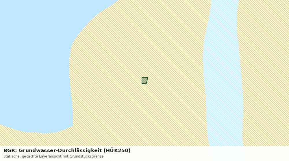 Statische Kartenansicht: BGR: Grundwasser-Durchlässigkeit (HÜK250)