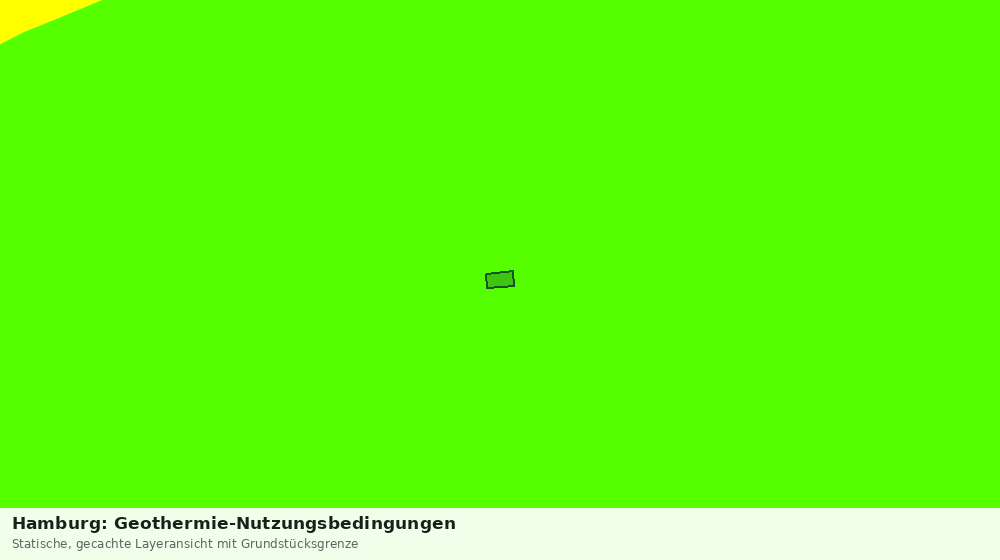 Statische Kartenansicht: Hamburg: Geothermie-Nutzungsbedingungen