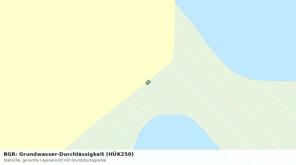 Statische Kartenansicht: BGR: Grundwasser-Durchlässigkeit (HÜK250)