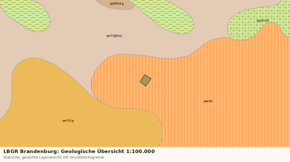 Statische Kartenansicht: LBGR Brandenburg: Geologische Übersicht 1:100.000