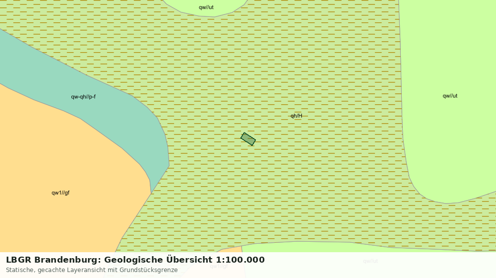 Statische Kartenansicht: LBGR Brandenburg: Geologische Übersicht 1:100.000
