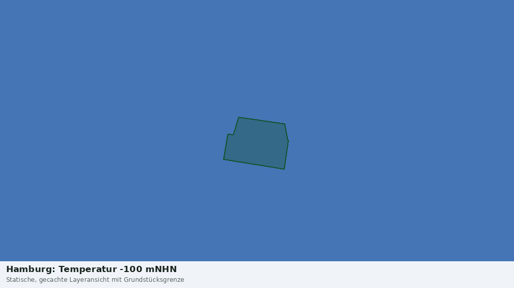 Statische Kartenansicht: Hamburg: Temperatur -100 mNHN