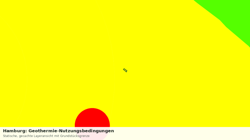 Statische Kartenansicht: Hamburg: Geothermie-Nutzungsbedingungen