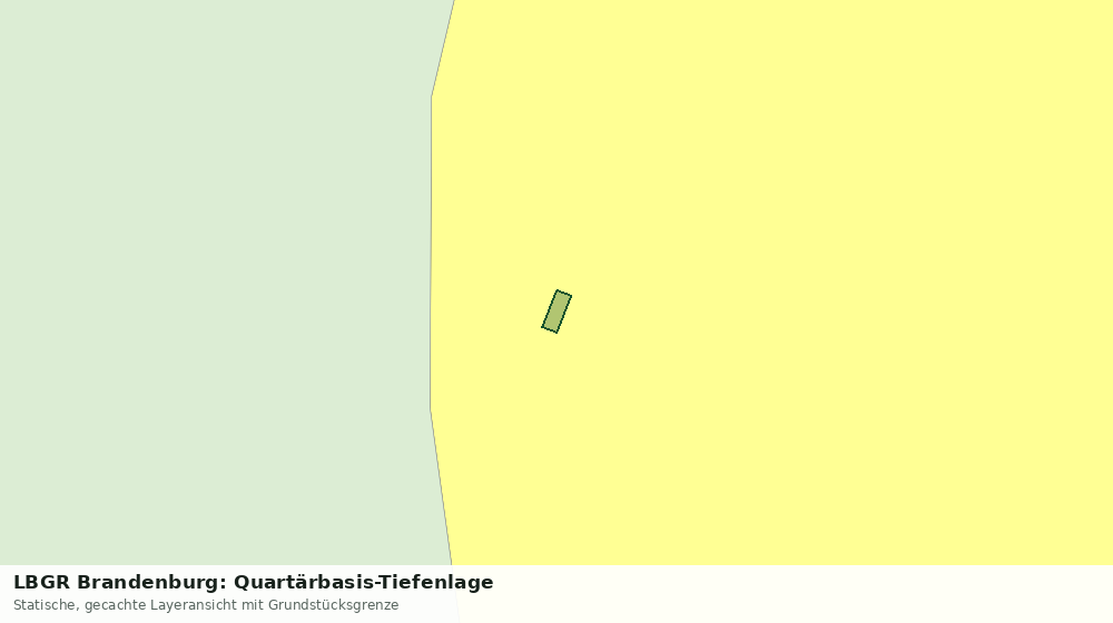 Statische Kartenansicht: LBGR Brandenburg: Quartärbasis-Tiefenlage