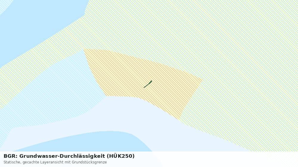 Statische Kartenansicht: BGR: Grundwasser-Durchlässigkeit (HÜK250)