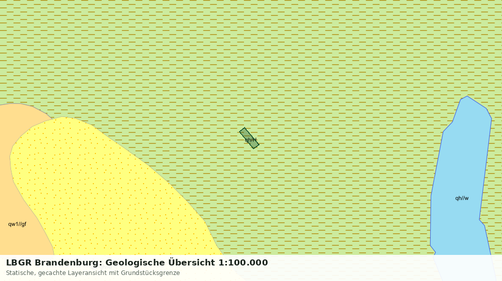 Statische Kartenansicht: LBGR Brandenburg: Geologische Übersicht 1:100.000