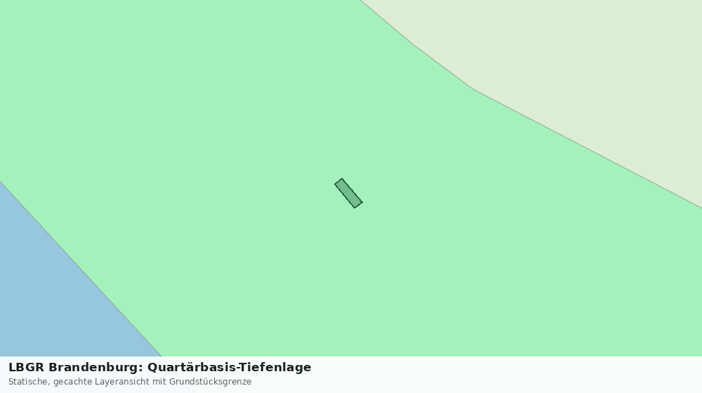 Statische Kartenansicht: LBGR Brandenburg: Quartärbasis-Tiefenlage