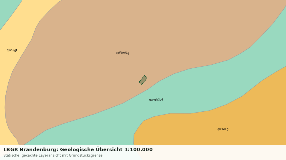 Statische Kartenansicht: LBGR Brandenburg: Geologische Übersicht 1:100.000