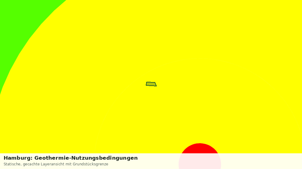 Statische Kartenansicht: Hamburg: Geothermie-Nutzungsbedingungen
