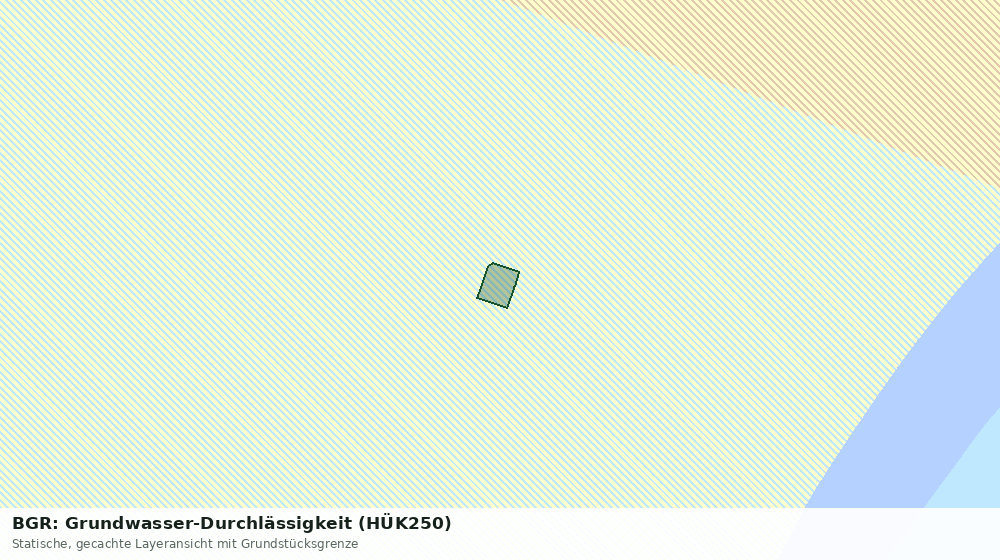 Statische Kartenansicht: BGR: Grundwasser-Durchlässigkeit (HÜK250)