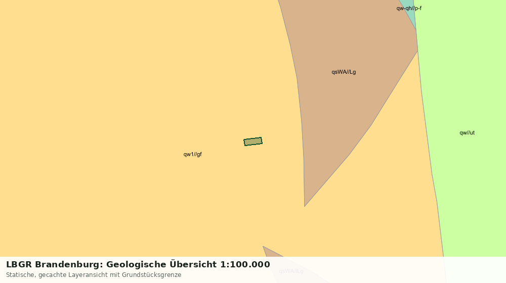 Statische Kartenansicht: LBGR Brandenburg: Geologische Übersicht 1:100.000