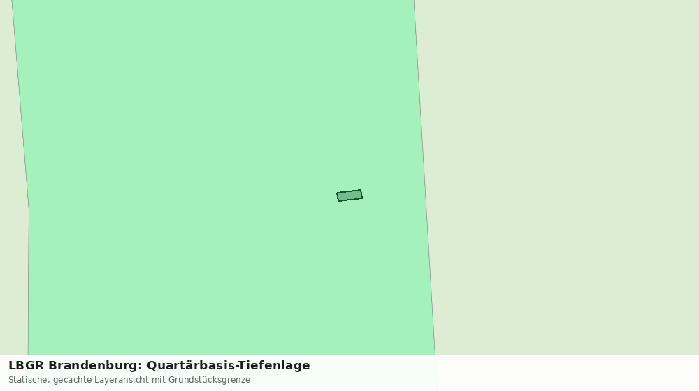 Statische Kartenansicht: LBGR Brandenburg: Quartärbasis-Tiefenlage